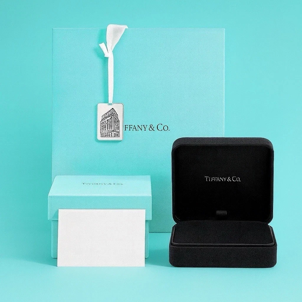 Tiffany & Co. Black Jewelry Box Set, 5-Piece Empty Jewelry Packaging Set thumbnail 2
